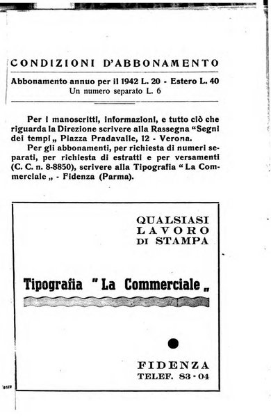 Segni dei tempi rassegna di scienze morali