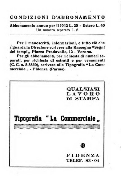 Segni dei tempi rassegna di scienze morali