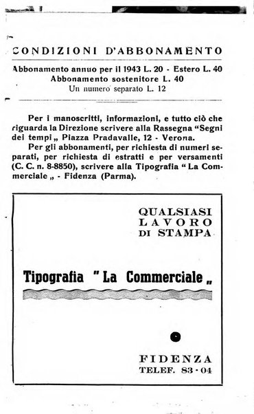 Segni dei tempi rassegna di scienze morali