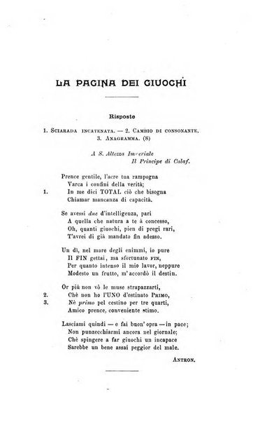 La settimana rassegna di lettere, arti e scienze