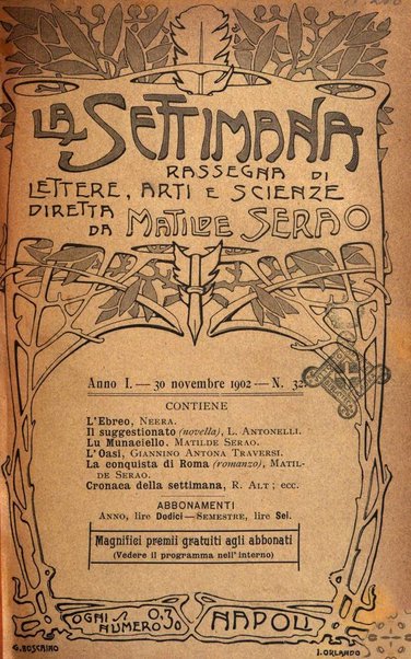 La settimana rassegna di lettere, arti e scienze