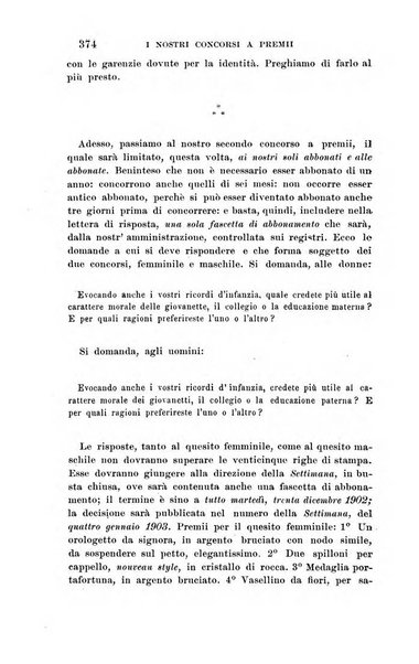 La settimana rassegna di lettere, arti e scienze