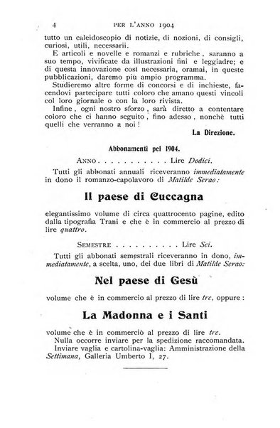 La settimana rassegna di lettere, arti e scienze