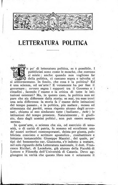 La settimana rassegna di lettere, arti e scienze