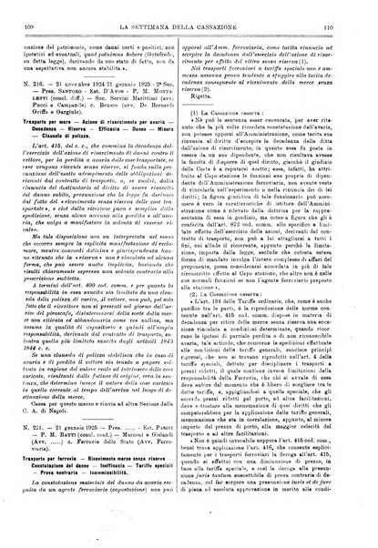 La settimana della Cassazione settimanale di giurisprudenza, legislazione, vita forense