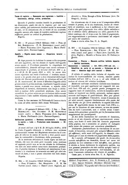 La settimana della Cassazione settimanale di giurisprudenza, legislazione, vita forense