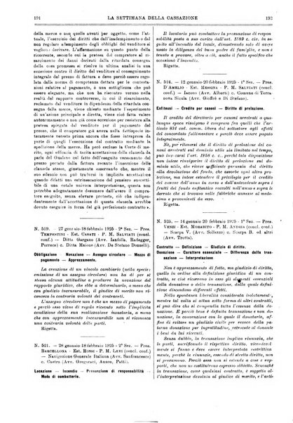 La settimana della Cassazione settimanale di giurisprudenza, legislazione, vita forense