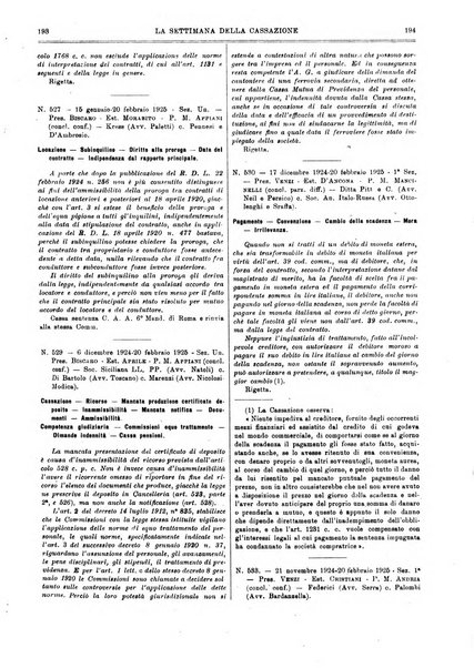 La settimana della Cassazione settimanale di giurisprudenza, legislazione, vita forense