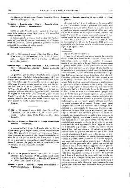 La settimana della Cassazione settimanale di giurisprudenza, legislazione, vita forense