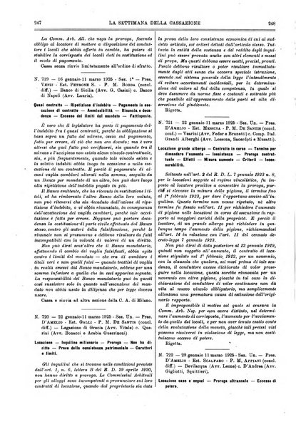 La settimana della Cassazione settimanale di giurisprudenza, legislazione, vita forense