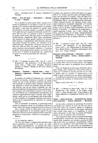 La settimana della Cassazione settimanale di giurisprudenza, legislazione, vita forense