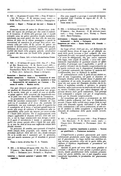 La settimana della Cassazione settimanale di giurisprudenza, legislazione, vita forense