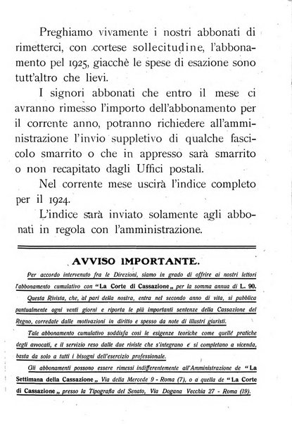 La settimana della Cassazione settimanale di giurisprudenza, legislazione, vita forense