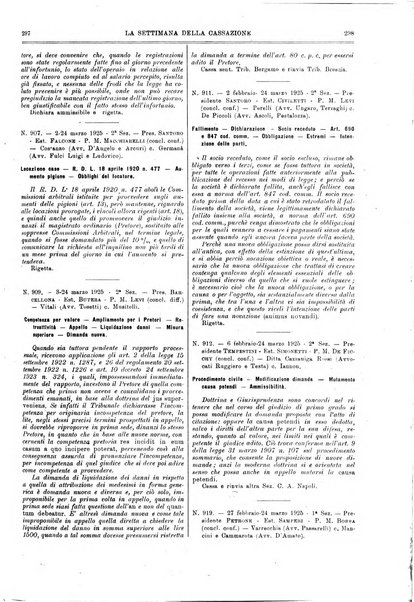 La settimana della Cassazione settimanale di giurisprudenza, legislazione, vita forense