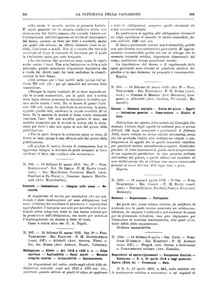 La settimana della Cassazione settimanale di giurisprudenza, legislazione, vita forense