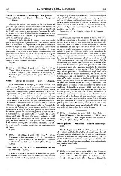 La settimana della Cassazione settimanale di giurisprudenza, legislazione, vita forense