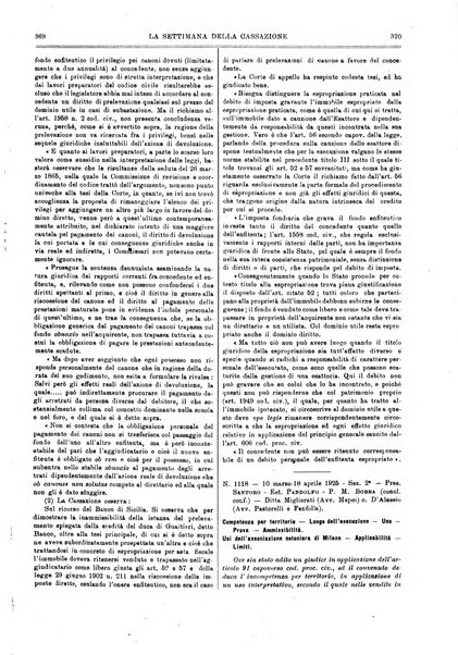 La settimana della Cassazione settimanale di giurisprudenza, legislazione, vita forense