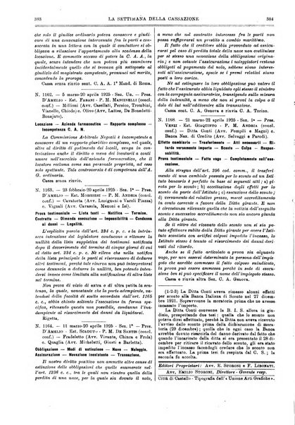 La settimana della Cassazione settimanale di giurisprudenza, legislazione, vita forense