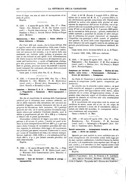 La settimana della Cassazione settimanale di giurisprudenza, legislazione, vita forense