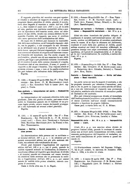 La settimana della Cassazione settimanale di giurisprudenza, legislazione, vita forense