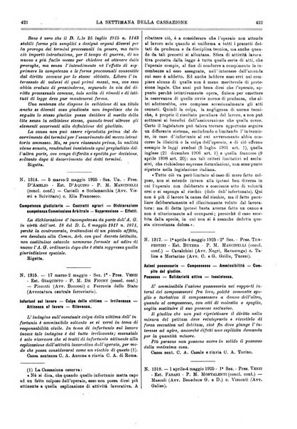 La settimana della Cassazione settimanale di giurisprudenza, legislazione, vita forense