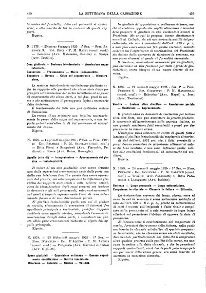 La settimana della Cassazione settimanale di giurisprudenza, legislazione, vita forense