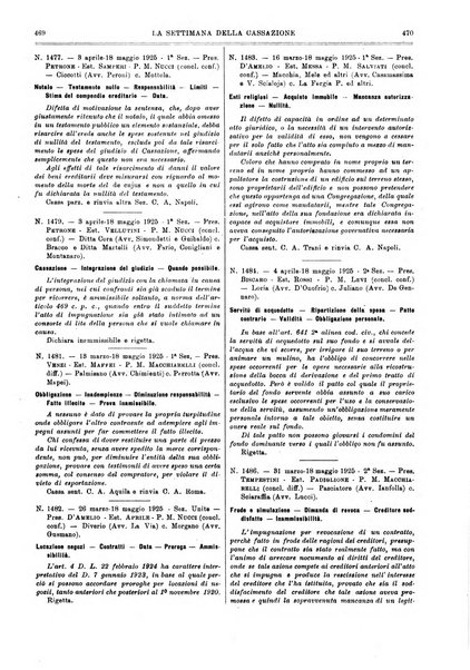 La settimana della Cassazione settimanale di giurisprudenza, legislazione, vita forense