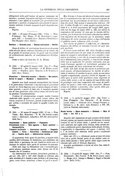 La settimana della Cassazione settimanale di giurisprudenza, legislazione, vita forense