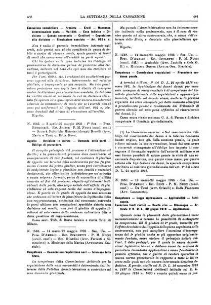 La settimana della Cassazione settimanale di giurisprudenza, legislazione, vita forense