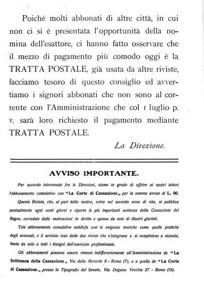 La settimana della Cassazione settimanale di giurisprudenza, legislazione, vita forense