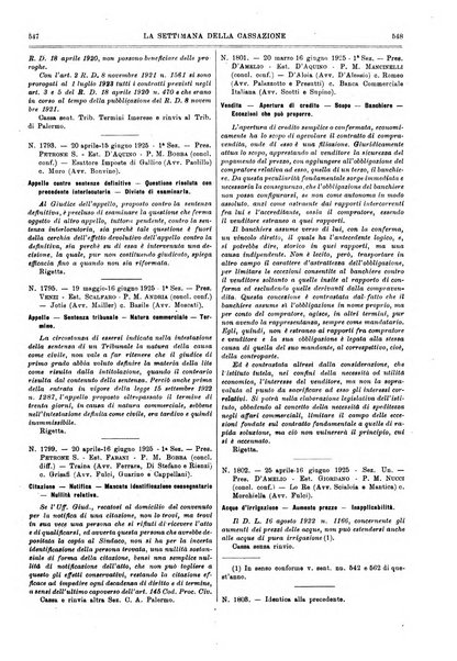 La settimana della Cassazione settimanale di giurisprudenza, legislazione, vita forense