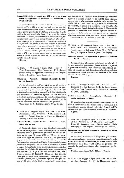 La settimana della Cassazione settimanale di giurisprudenza, legislazione, vita forense