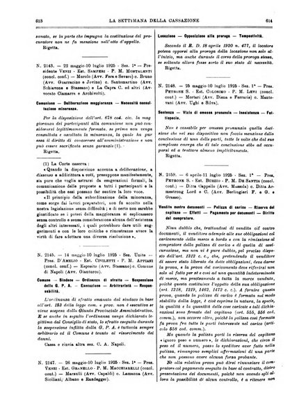 La settimana della Cassazione settimanale di giurisprudenza, legislazione, vita forense