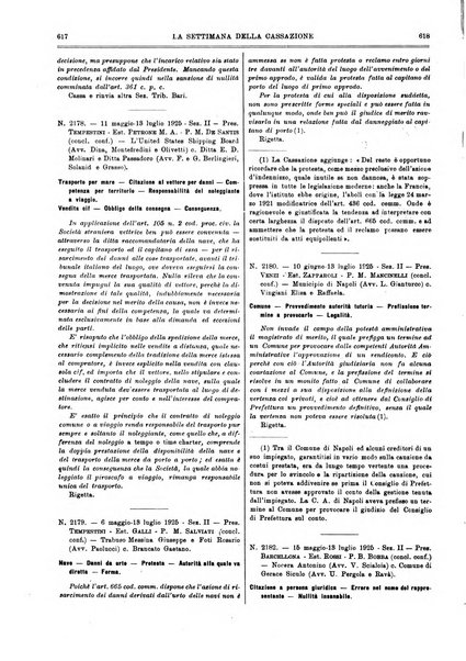 La settimana della Cassazione settimanale di giurisprudenza, legislazione, vita forense