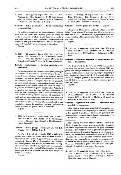 La settimana della Cassazione settimanale di giurisprudenza, legislazione, vita forense