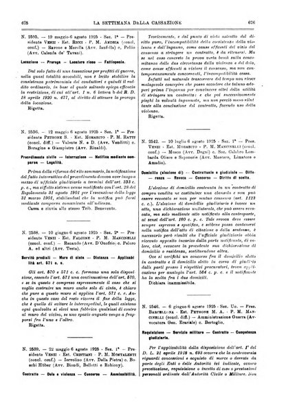 La settimana della Cassazione settimanale di giurisprudenza, legislazione, vita forense