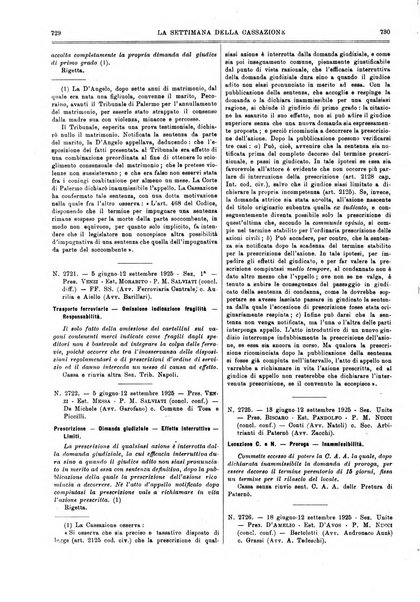 La settimana della Cassazione settimanale di giurisprudenza, legislazione, vita forense