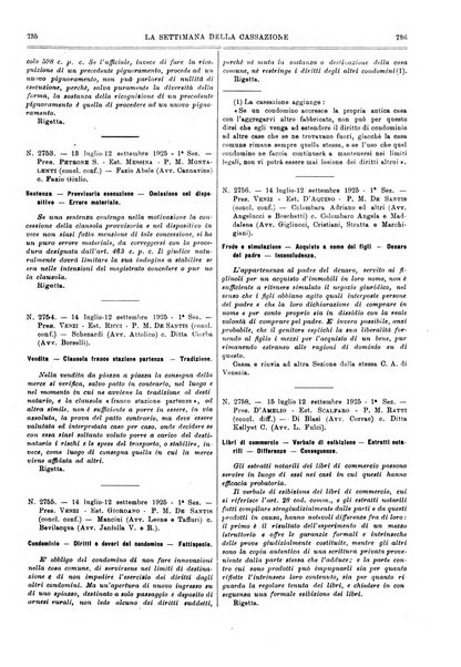 La settimana della Cassazione settimanale di giurisprudenza, legislazione, vita forense