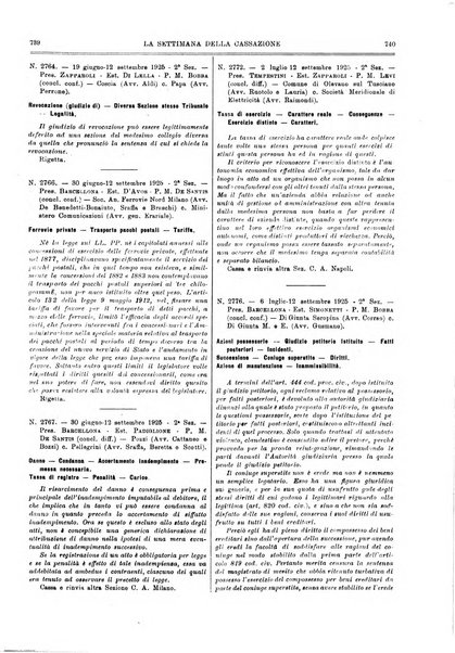 La settimana della Cassazione settimanale di giurisprudenza, legislazione, vita forense