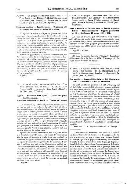 La settimana della Cassazione settimanale di giurisprudenza, legislazione, vita forense