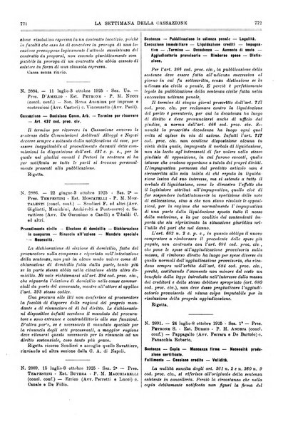 La settimana della Cassazione settimanale di giurisprudenza, legislazione, vita forense