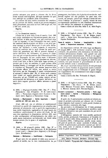 La settimana della Cassazione settimanale di giurisprudenza, legislazione, vita forense