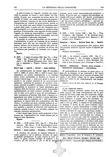 La settimana della Cassazione settimanale di giurisprudenza, legislazione, vita forense