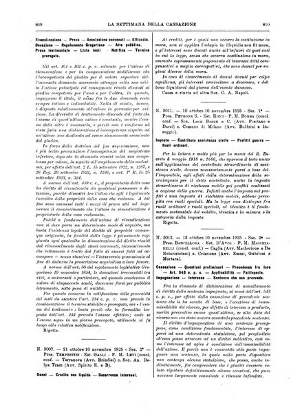 La settimana della Cassazione settimanale di giurisprudenza, legislazione, vita forense