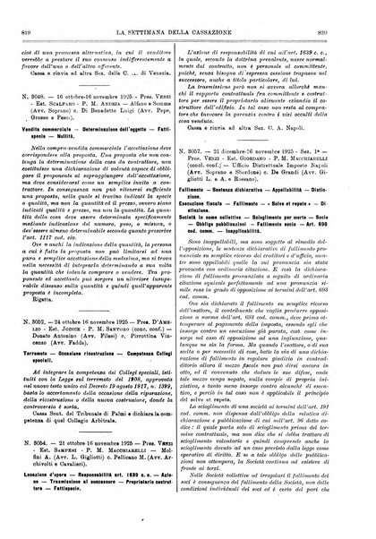 La settimana della Cassazione settimanale di giurisprudenza, legislazione, vita forense