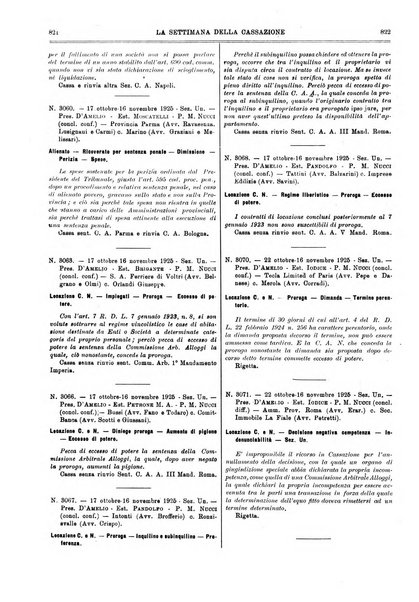 La settimana della Cassazione settimanale di giurisprudenza, legislazione, vita forense