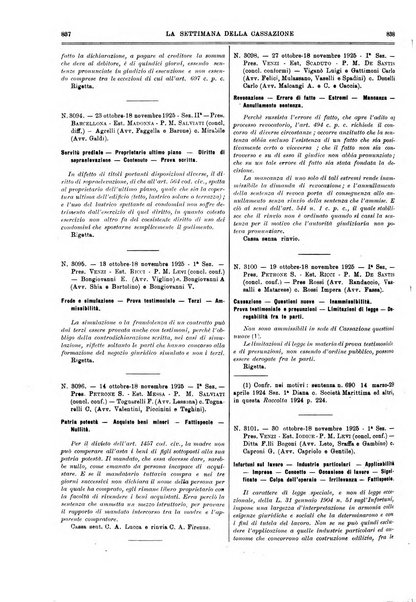 La settimana della Cassazione settimanale di giurisprudenza, legislazione, vita forense