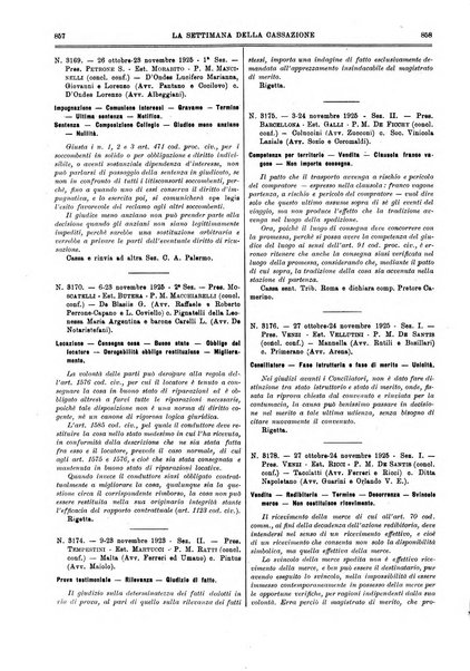 La settimana della Cassazione settimanale di giurisprudenza, legislazione, vita forense