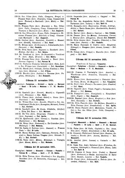 La settimana della Cassazione settimanale di giurisprudenza, legislazione, vita forense