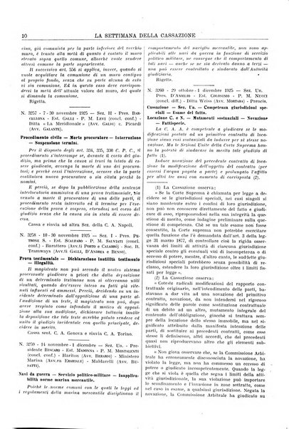 La settimana della Cassazione settimanale di giurisprudenza, legislazione, vita forense